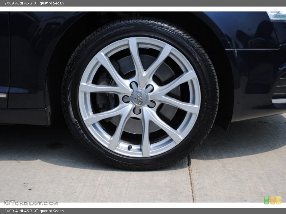 2009 Audi A6 3.0T quattro Sedan Wheel and Tire Photo #68400471