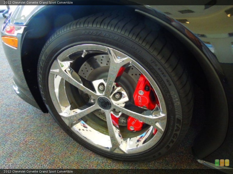 2012 Chevrolet Corvette Grand Sport Convertible Wheel and Tire Photo #68402430