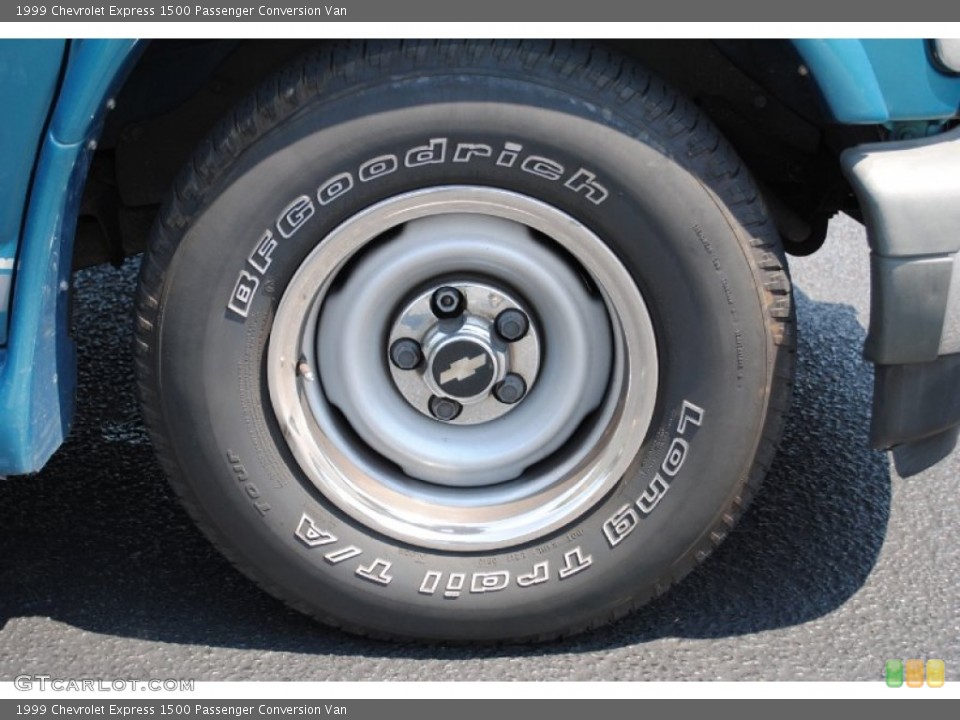 1999 Chevrolet Express 1500 Passenger Conversion Van Wheel and Tire Photo #68409806