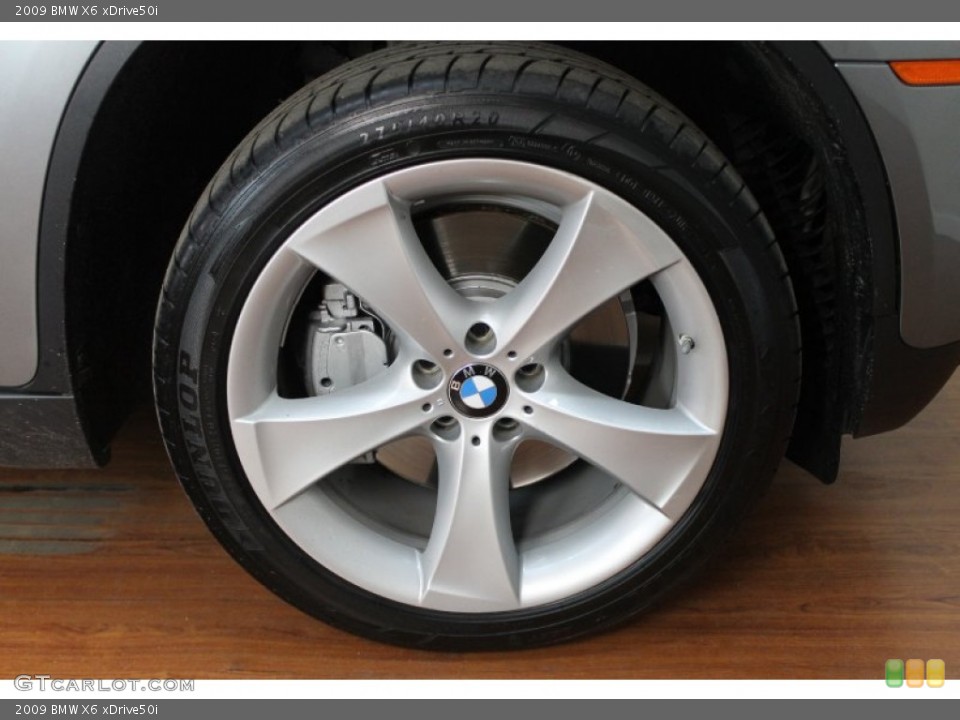 2009 BMW X6 xDrive50i Wheel and Tire Photo #68412554