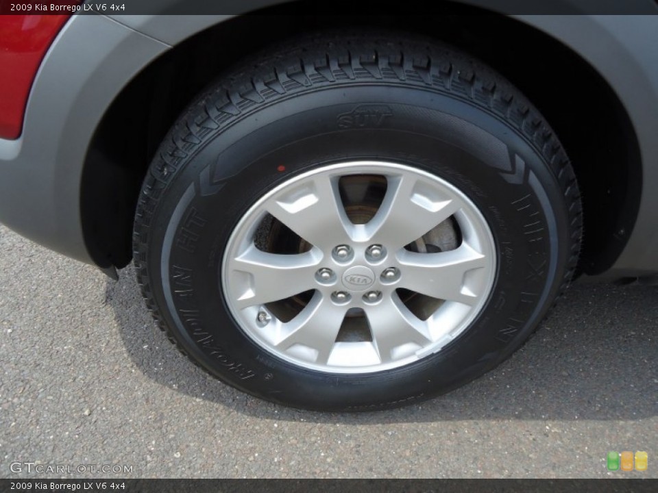 2009 Kia Borrego LX V6 4x4 Wheel and Tire Photo #68413052