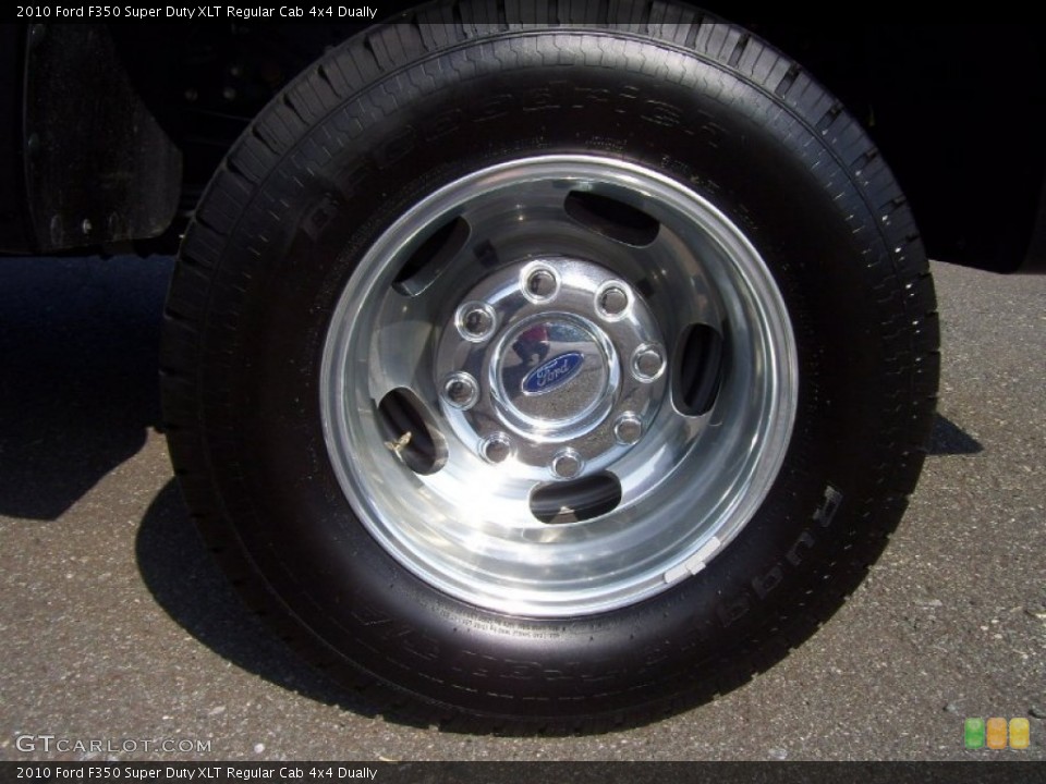 2010 Ford F350 Super Duty XLT Regular Cab 4x4 Dually Wheel and Tire Photo #68415500