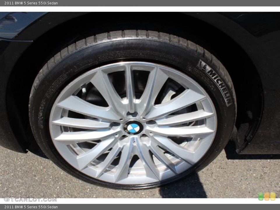 2011 BMW 5 Series 550i Sedan Wheel and Tire Photo #68423855