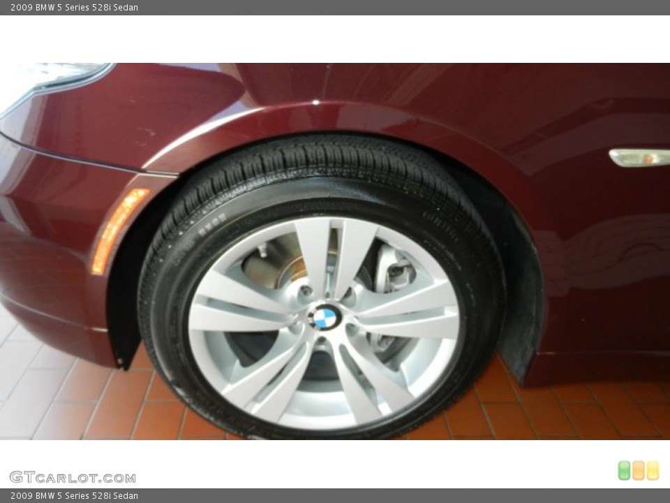 2009 BMW 5 Series 528i Sedan Wheel and Tire Photo #68425076