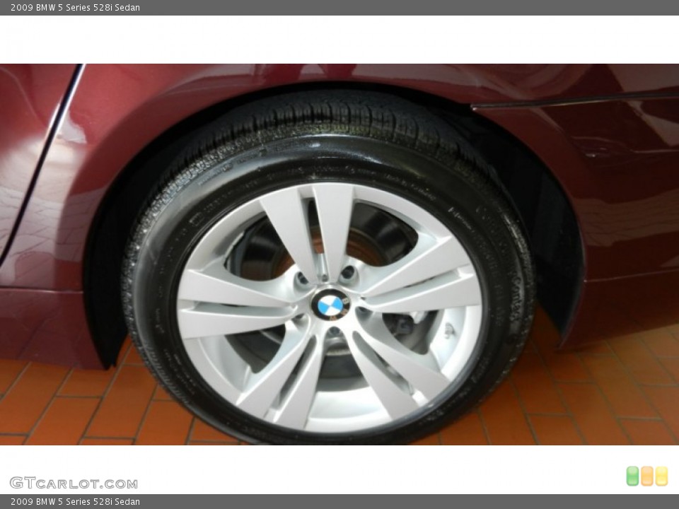 2009 BMW 5 Series 528i Sedan Wheel and Tire Photo #68425103