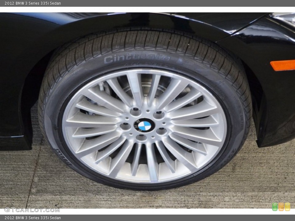 2012 BMW 3 Series 335i Sedan Wheel and Tire Photo #68434007