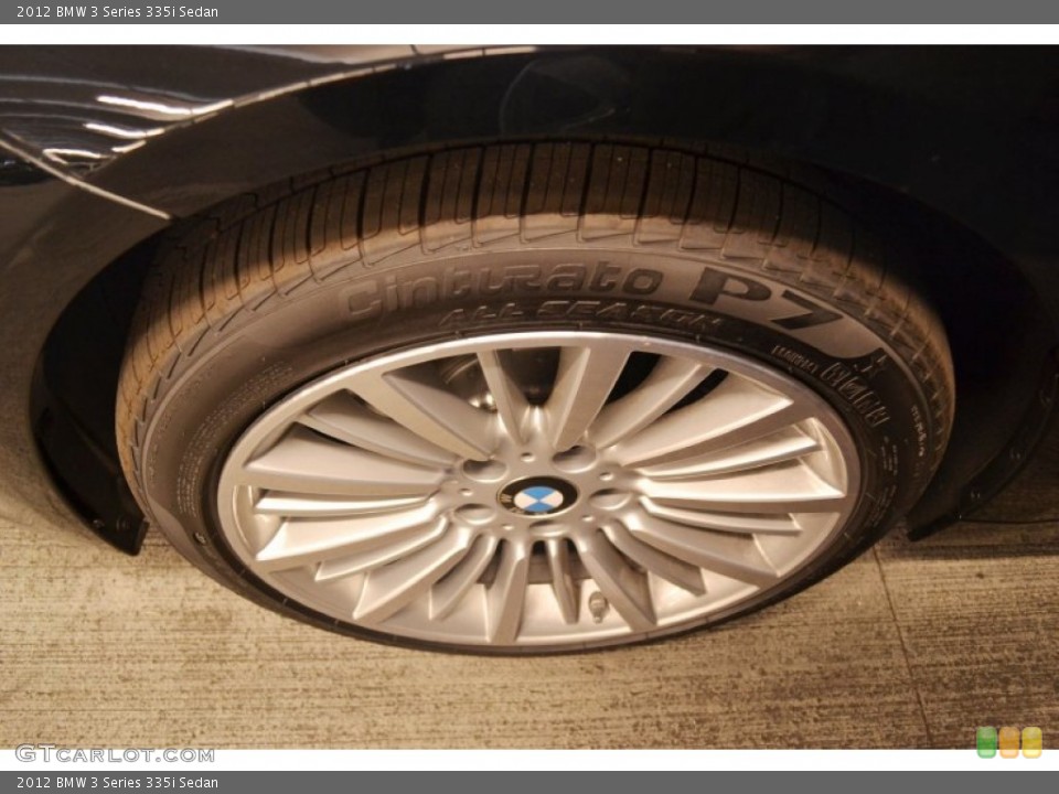 2012 BMW 3 Series 335i Sedan Wheel and Tire Photo #68434058