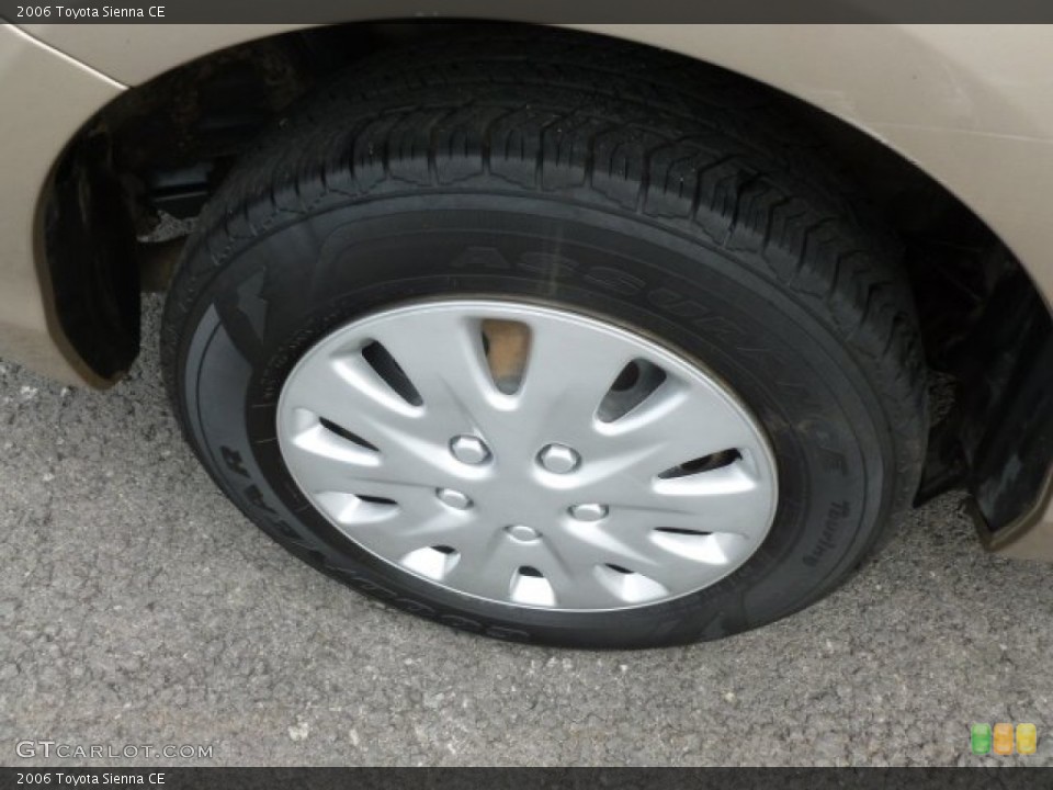 2006 Toyota Sienna CE Wheel and Tire Photo #68434976