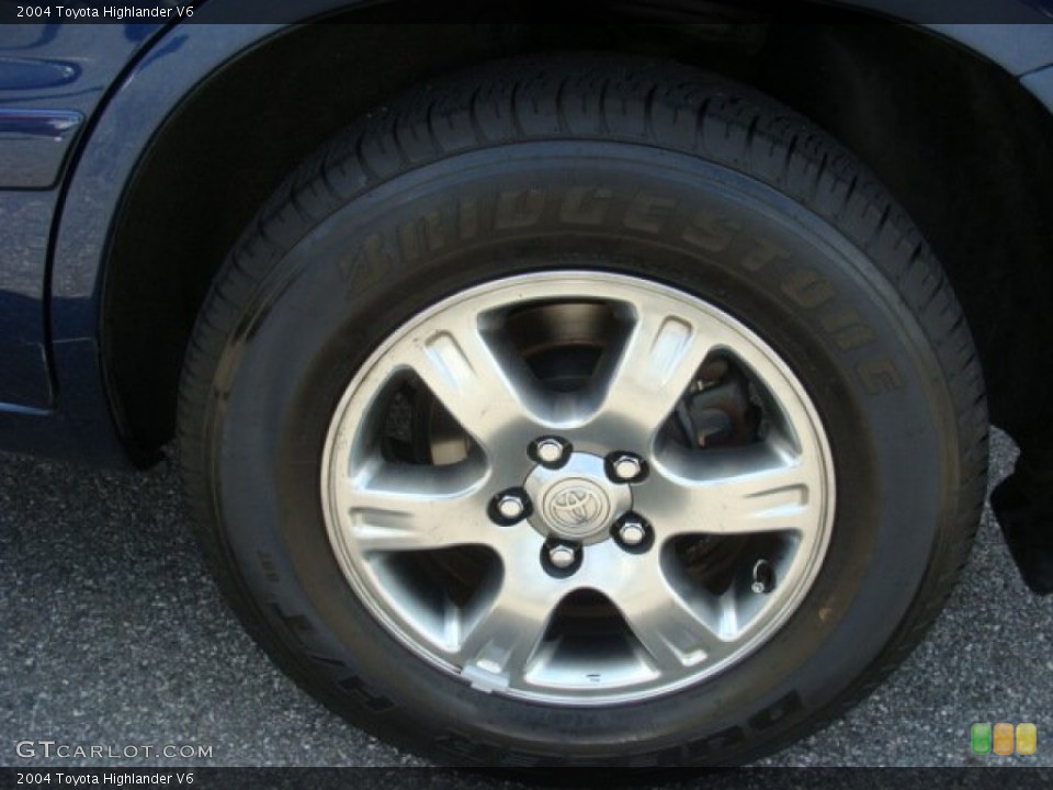 2004 Toyota Highlander V6 Wheel and Tire Photo #68437290