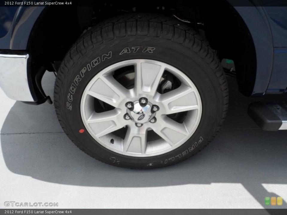 2012 Ford F150 Lariat SuperCrew 4x4 Wheel and Tire Photo #68441597