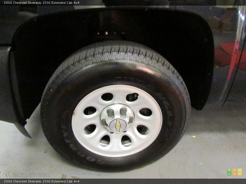 2009 Chevrolet Silverado 1500 Extended Cab 4x4 Wheel and Tire Photo #68441849