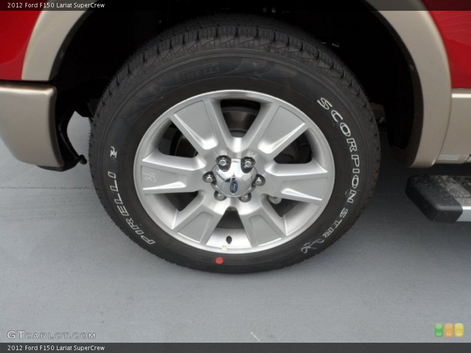 2012 Ford F150 Lariat SuperCrew Wheel and Tire Photo #68442536