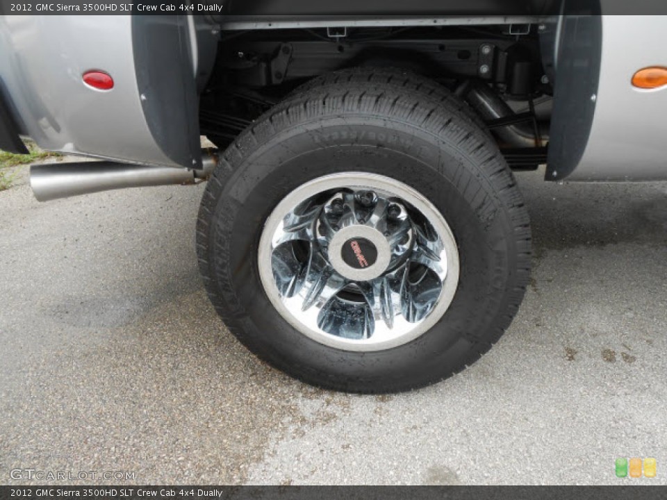 2012 GMC Sierra 3500HD SLT Crew Cab 4x4 Dually Wheel and Tire Photo #68445032