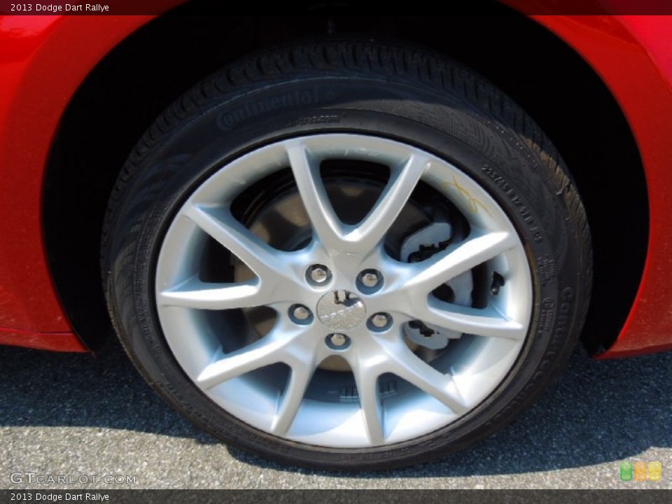 2013 Dodge Dart Rallye Wheel and Tire Photo #68446517