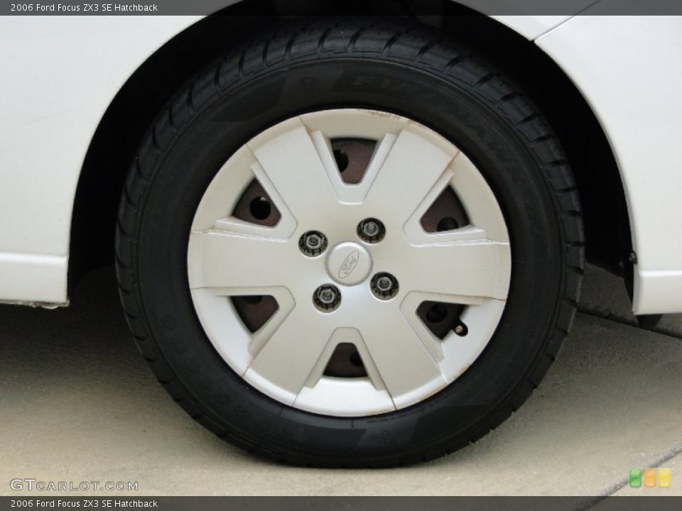 2006 Ford Focus ZX3 SE Hatchback Wheel and Tire Photo #68456408