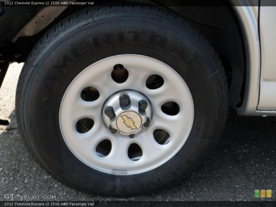 2012 Chevrolet Express LS 1500 AWD Passenger Van Wheel and Tire Photo #68463715