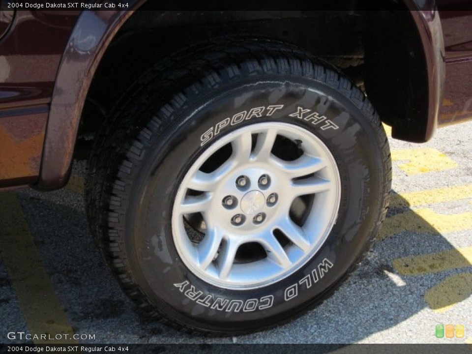 2004 Dodge Dakota SXT Regular Cab 4x4 Wheel and Tire Photo #68471089