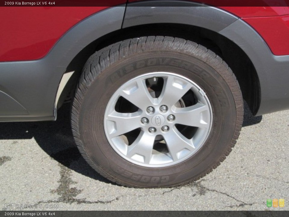 2009 Kia Borrego LX V6 4x4 Wheel and Tire Photo #68472103
