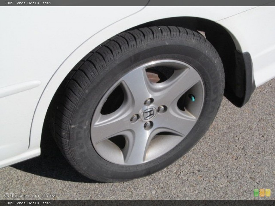 2005 Honda Civic EX Sedan Wheel and Tire Photo #68473006