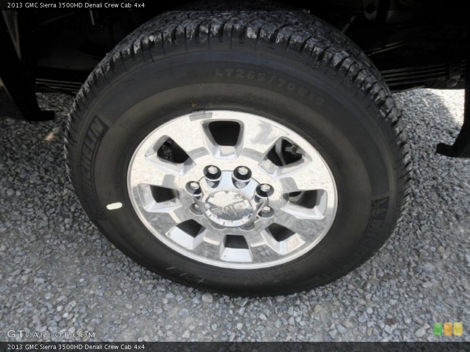 2013 GMC Sierra 3500HD Denali Crew Cab 4x4 Wheel and Tire Photo #68492980