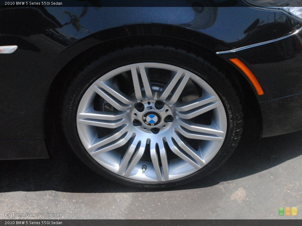 2010 BMW 5 Series 550i Sedan Wheel and Tire Photo #68493928