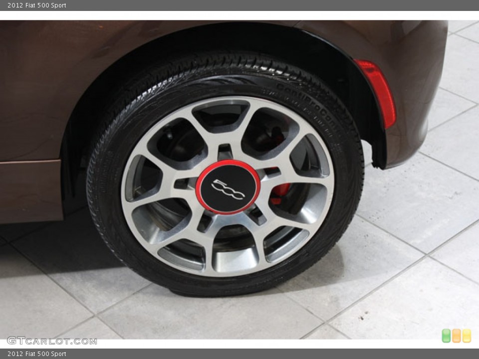 2012 Fiat 500 Sport Wheel and Tire Photo #68499700