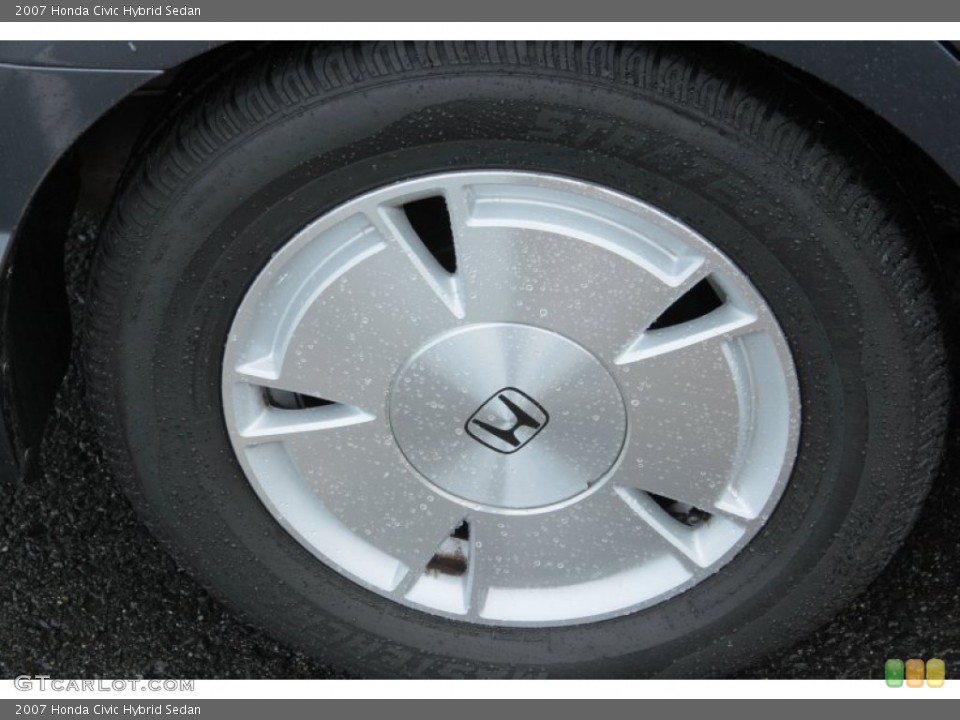 2007 Honda Civic Hybrid Sedan Wheel and Tire Photo #68510920
