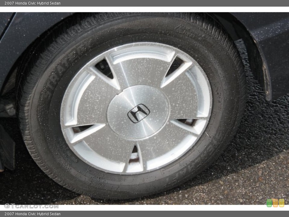 2007 Honda Civic Hybrid Sedan Wheel and Tire Photo #68510941