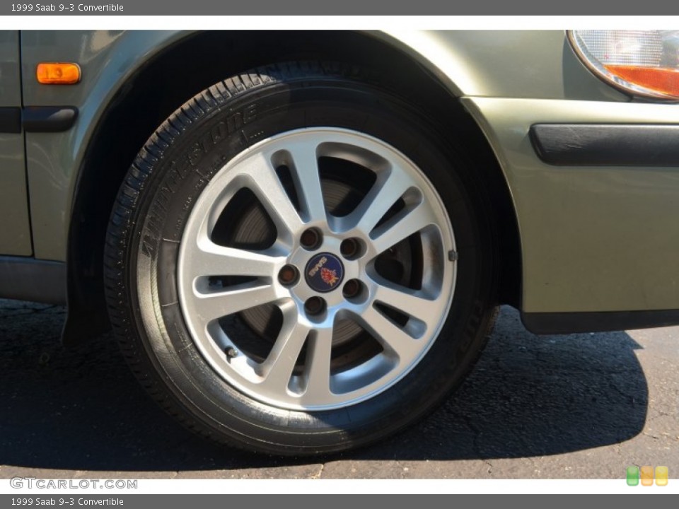1999 Saab 9-3 Convertible Wheel and Tire Photo #68514568