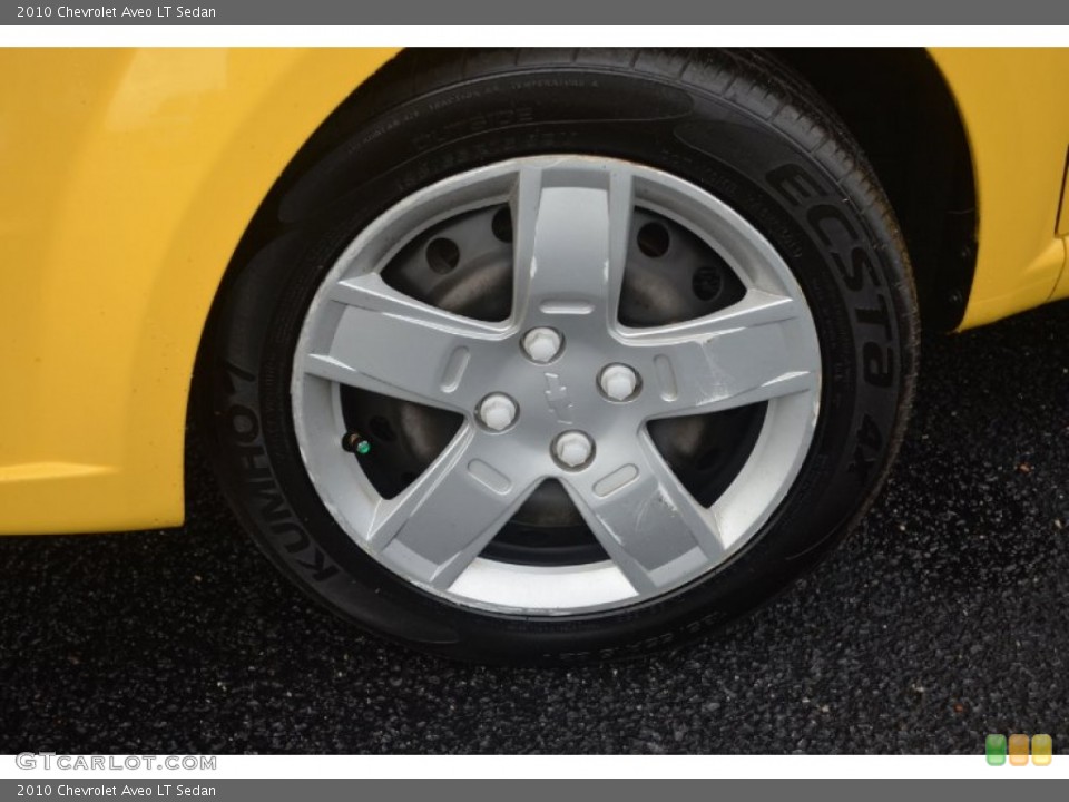 2010 Chevrolet Aveo LT Sedan Wheel and Tire Photo #68518195