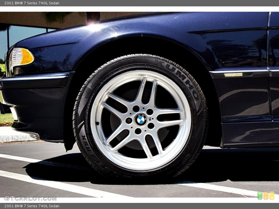 2001 BMW 7 Series 740iL Sedan Wheel and Tire Photo #68528110