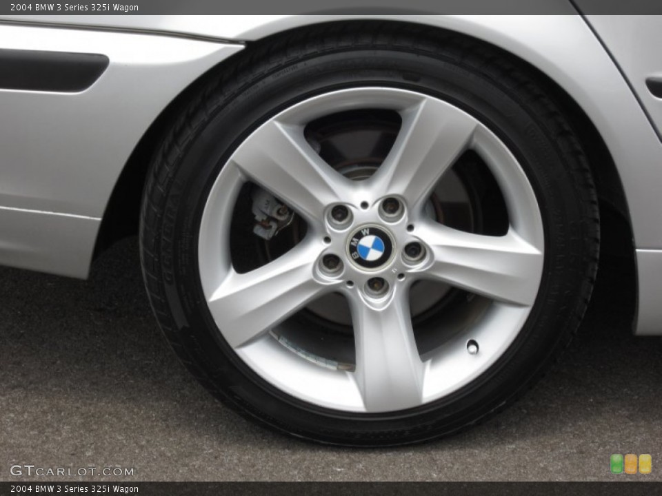 2004 BMW 3 Series 325i Wagon Wheel and Tire Photo #68532274