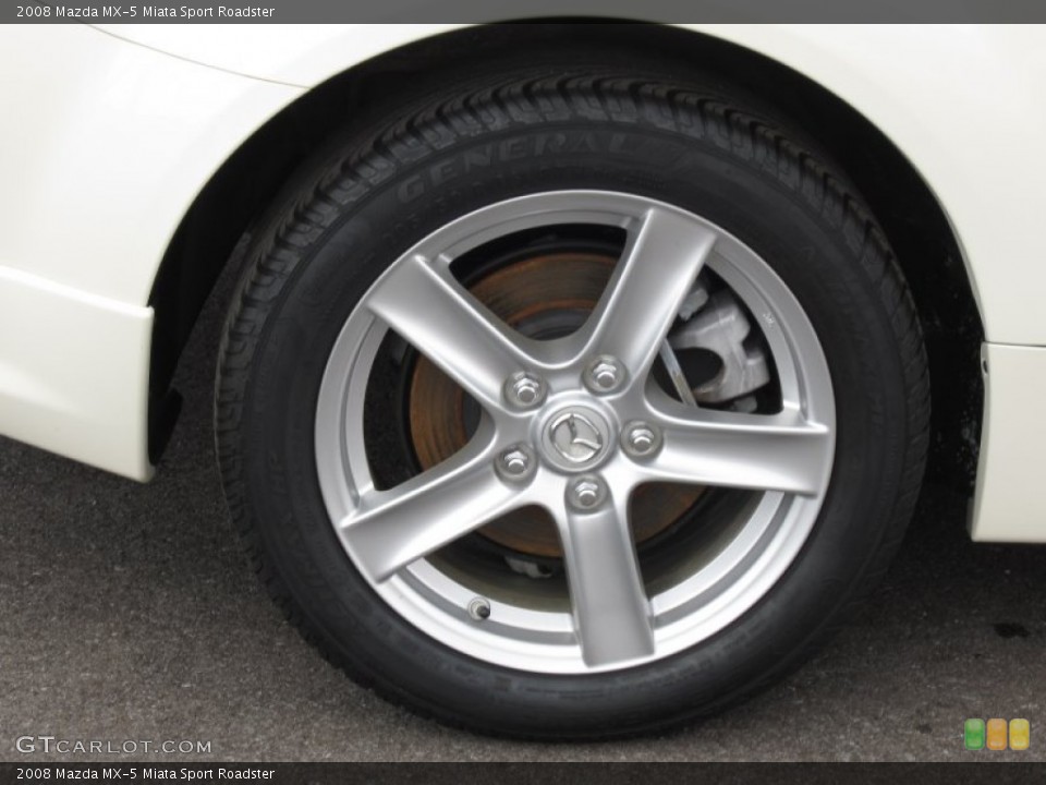 2008 Mazda MX-5 Miata Sport Roadster Wheel and Tire Photo #68533750