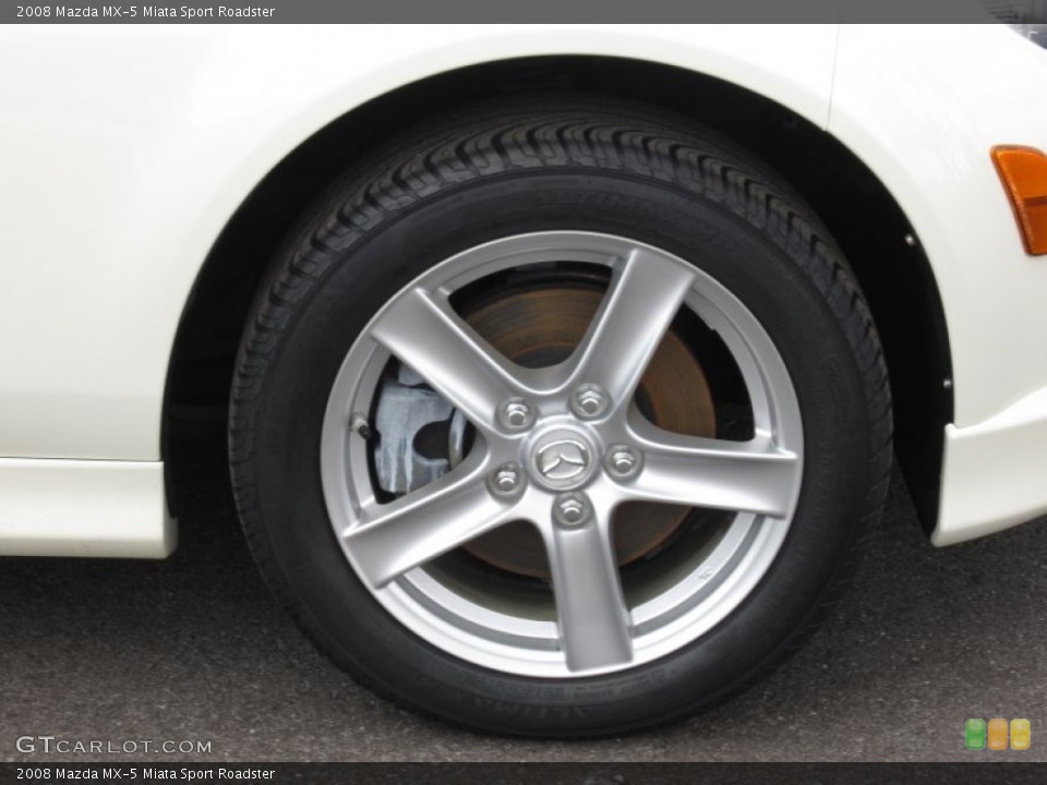 2008 Mazda MX-5 Miata Sport Roadster Wheel and Tire Photo #68533756