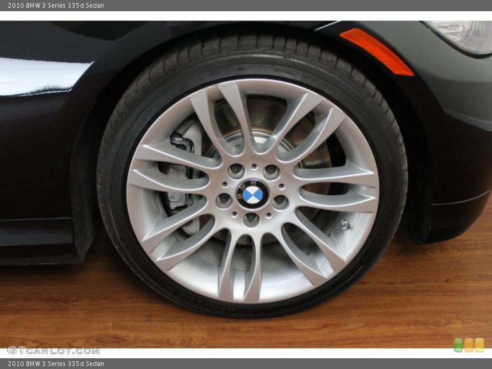 2010 BMW 3 Series 335d Sedan Wheel and Tire Photo #68536756
