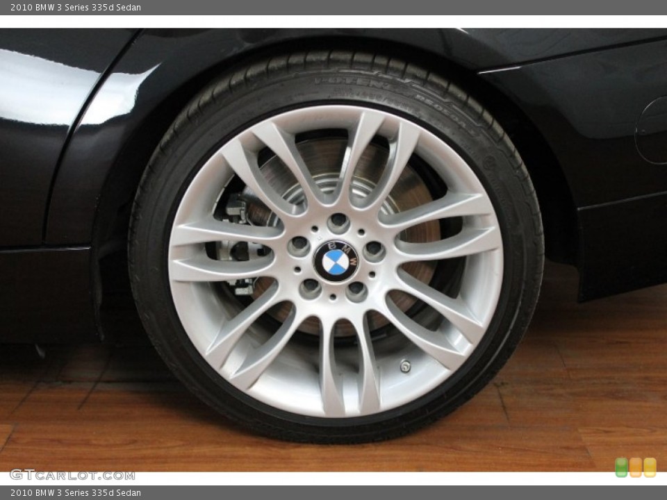 2010 BMW 3 Series 335d Sedan Wheel and Tire Photo #68536879