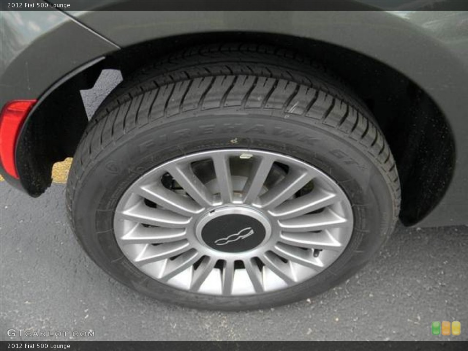2012 Fiat 500 Lounge Wheel and Tire Photo #68543491