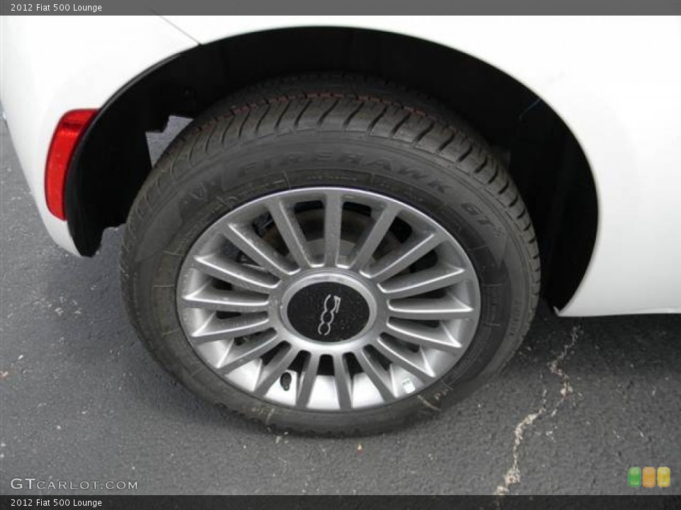 2012 Fiat 500 Lounge Wheel and Tire Photo #68543875