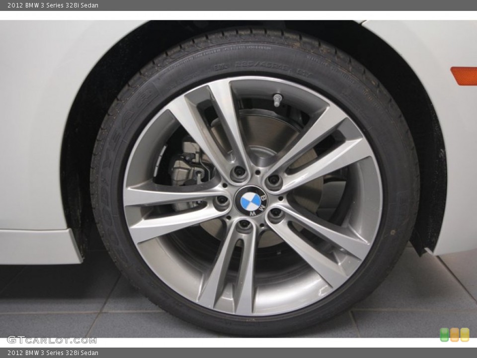 2012 BMW 3 Series 328i Sedan Wheel and Tire Photo #68545864