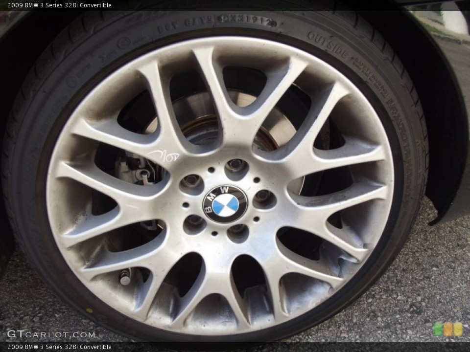 2009 BMW 3 Series 328i Convertible Wheel and Tire Photo #68554807