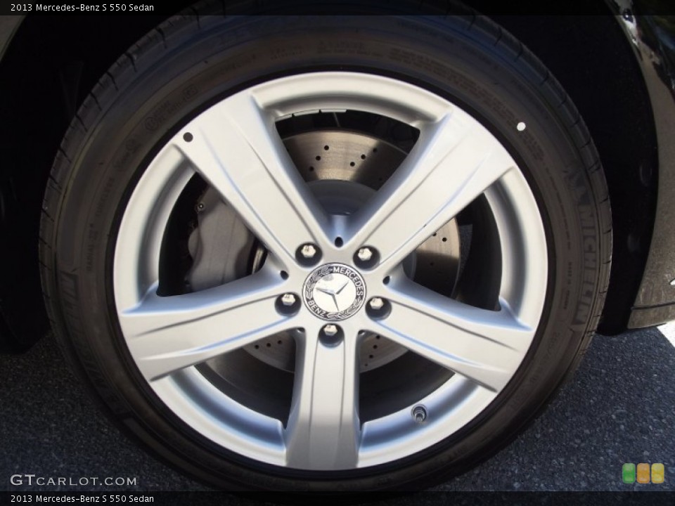 2013 Mercedes-Benz S 550 Sedan Wheel and Tire Photo #68555887