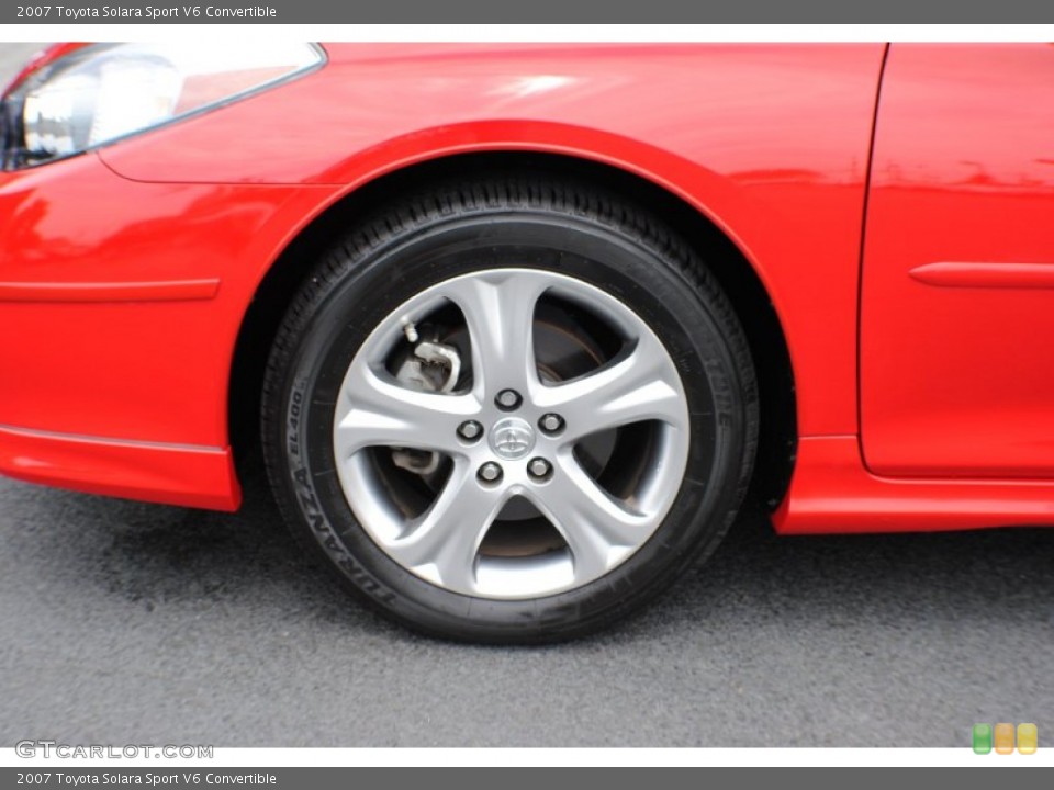 2007 Toyota Solara Sport V6 Convertible Wheel and Tire Photo #68561356