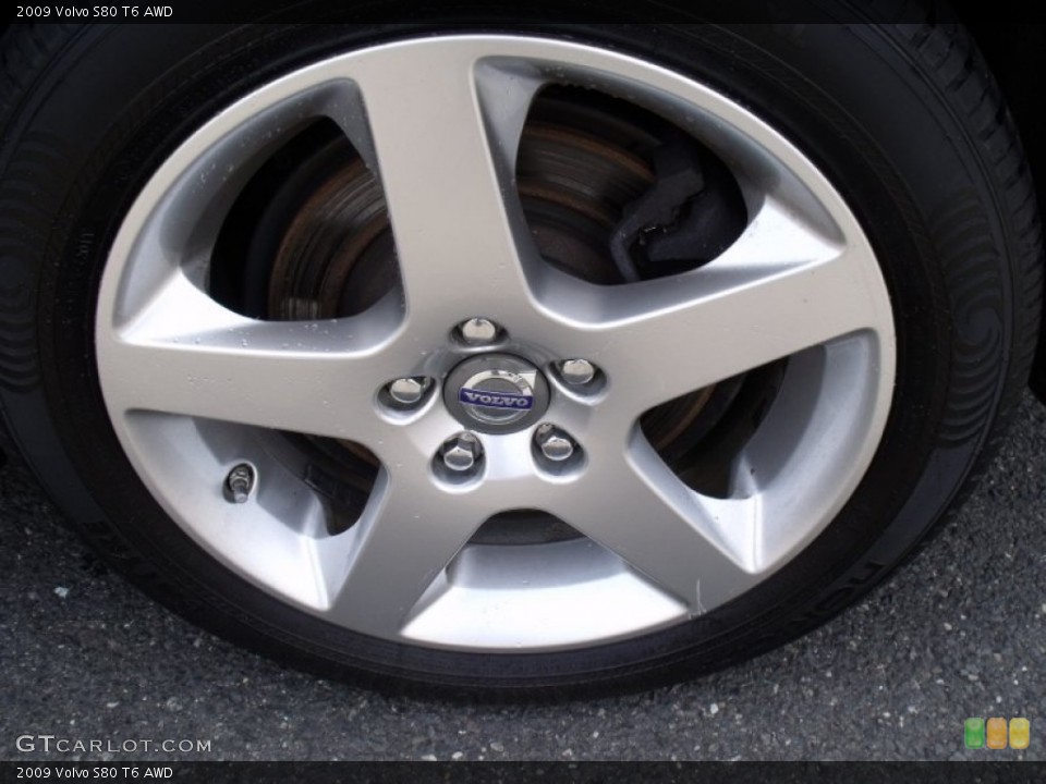 2009 Volvo S80 T6 AWD Wheel and Tire Photo #68570566