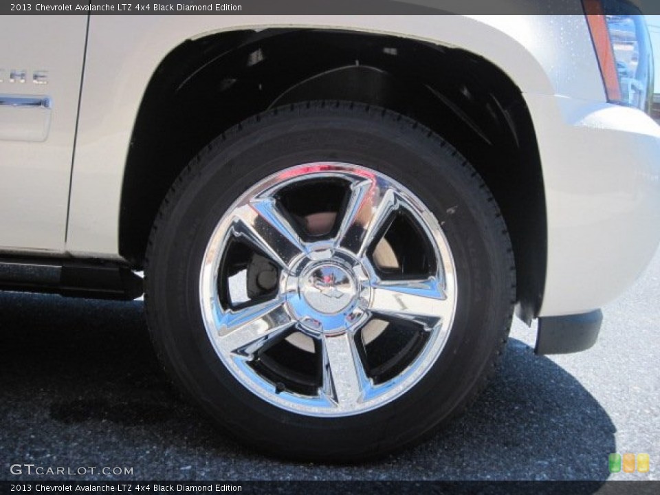 2013 Chevrolet Avalanche LTZ 4x4 Black Diamond Edition Wheel and Tire Photo #68589017