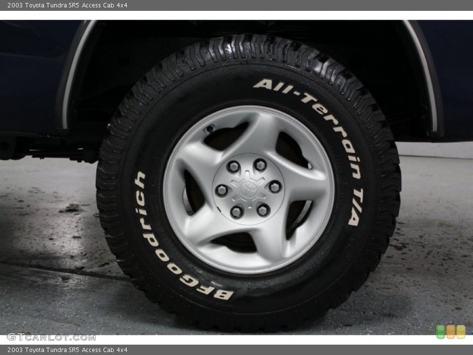 2003 Toyota Tundra SR5 Access Cab 4x4 Wheel and Tire Photo #68589761