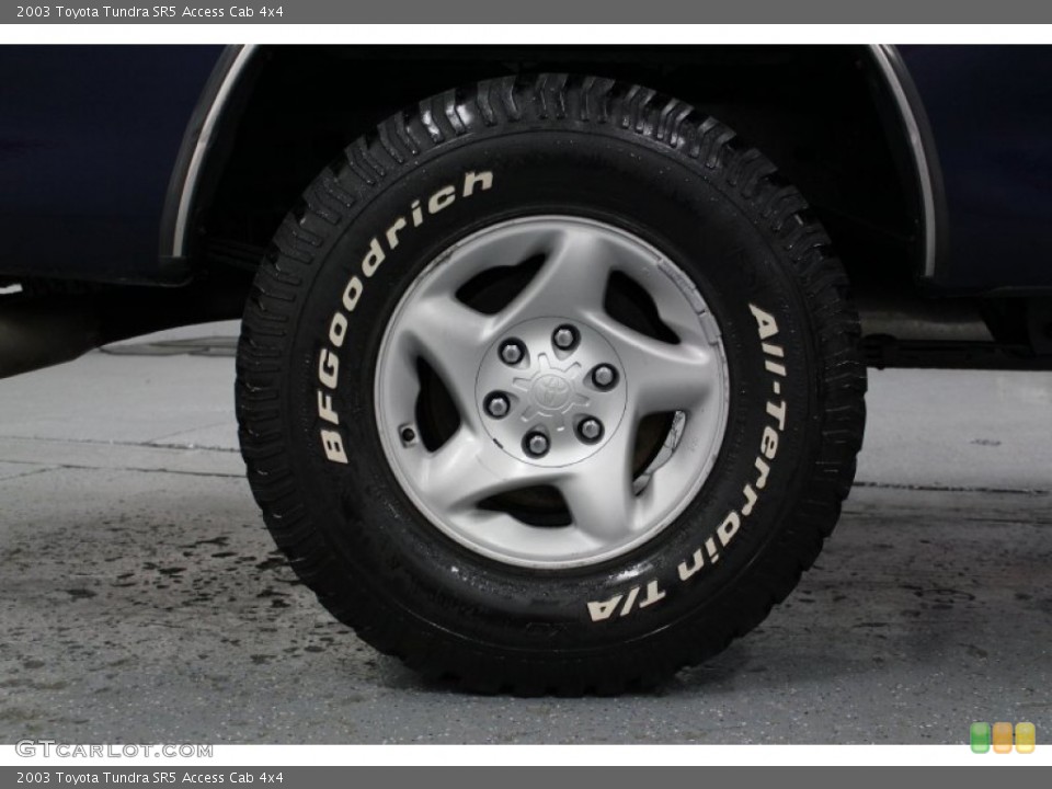 2003 Toyota Tundra SR5 Access Cab 4x4 Wheel and Tire Photo #68589776