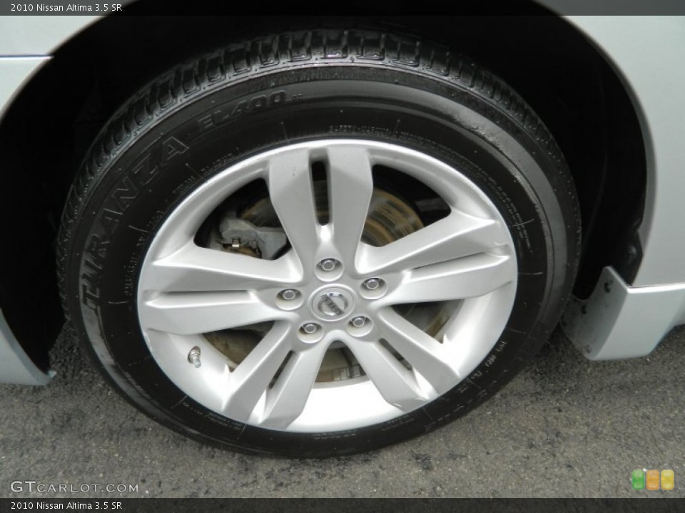 2010 Nissan Altima 3.5 SR Wheel and Tire Photo #68592893