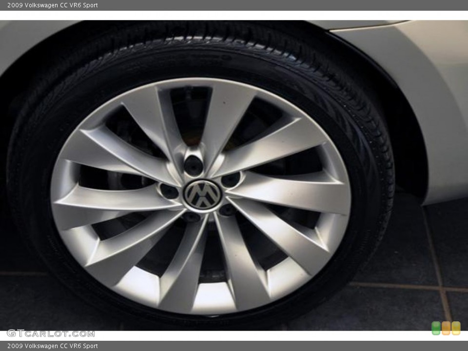 2009 Volkswagen CC VR6 Sport Wheel and Tire Photo #68594900