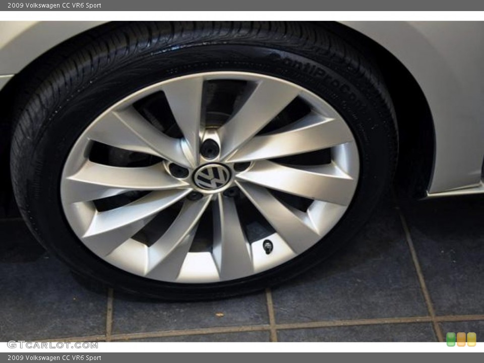 2009 Volkswagen CC VR6 Sport Wheel and Tire Photo #68594944
