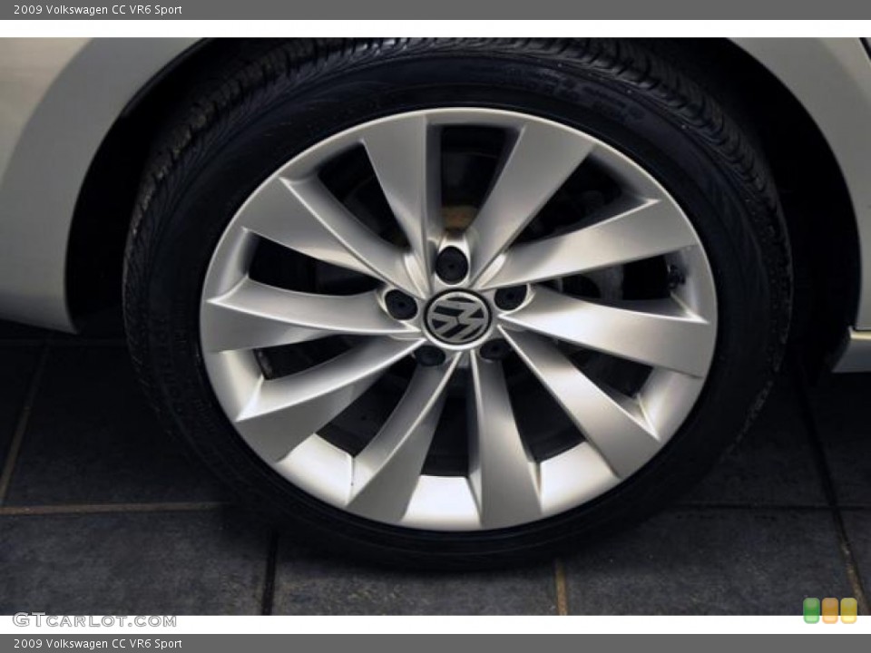 2009 Volkswagen CC VR6 Sport Wheel and Tire Photo #68595044